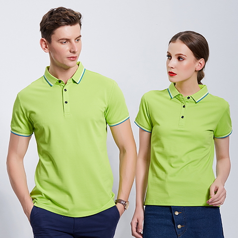 果绿色POLO衫,新款果绿POLO衫定制,绿色POLO衫图片