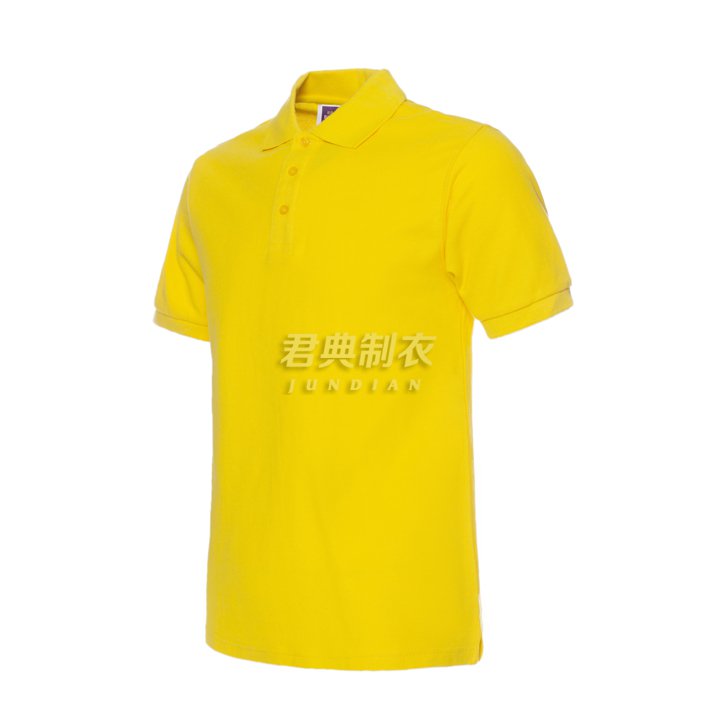 黄色短袖polo衫2