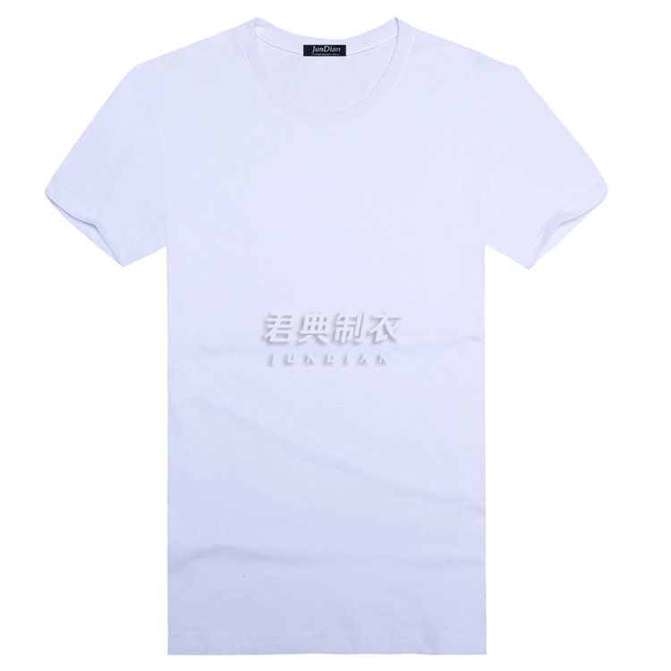 白色莱卡棉T恤文化衫