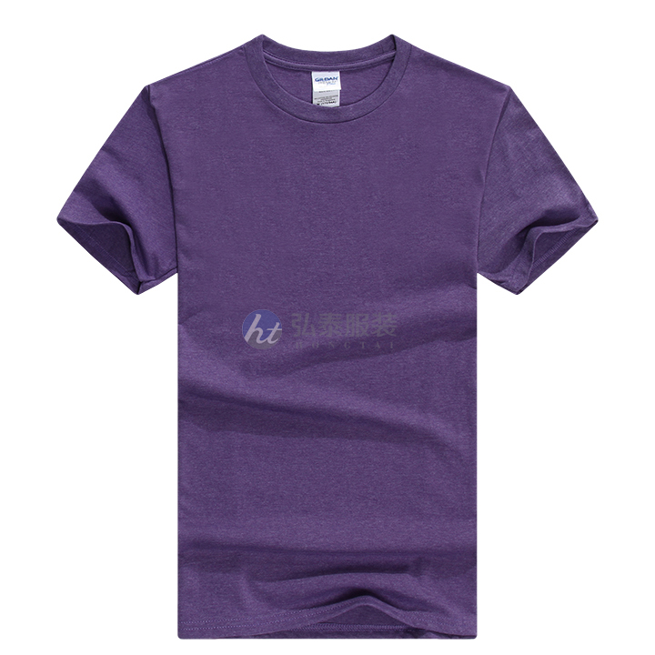 紫色莱卡棉文化衫