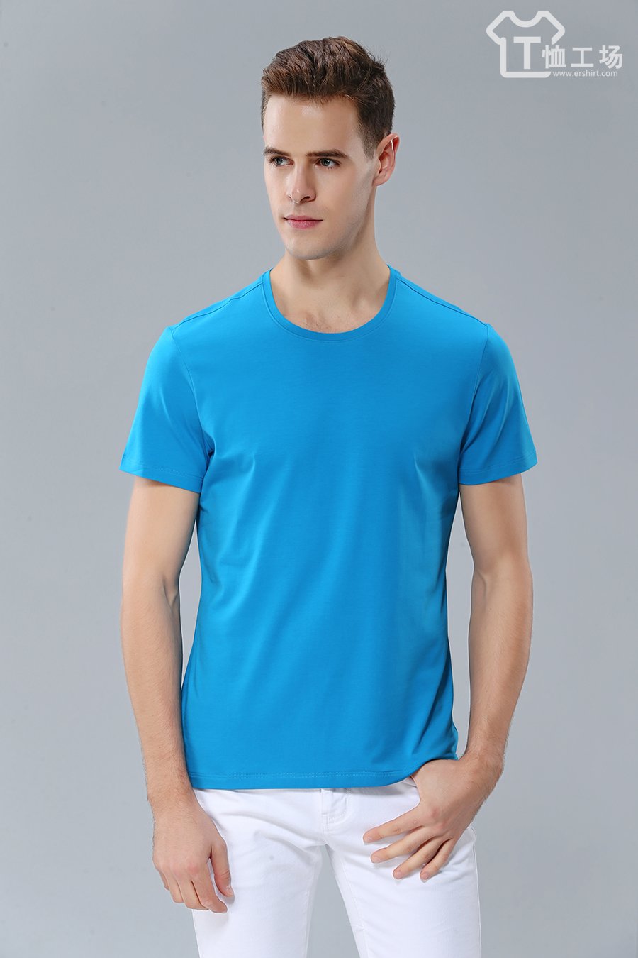 时尚蓝色T恤2
