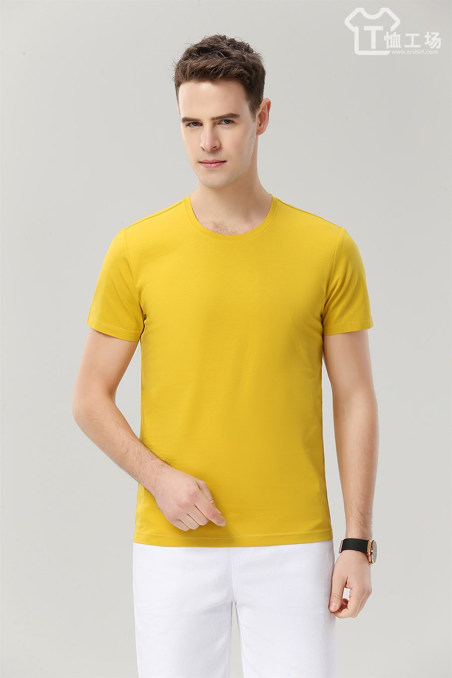 高档黄色T恤5