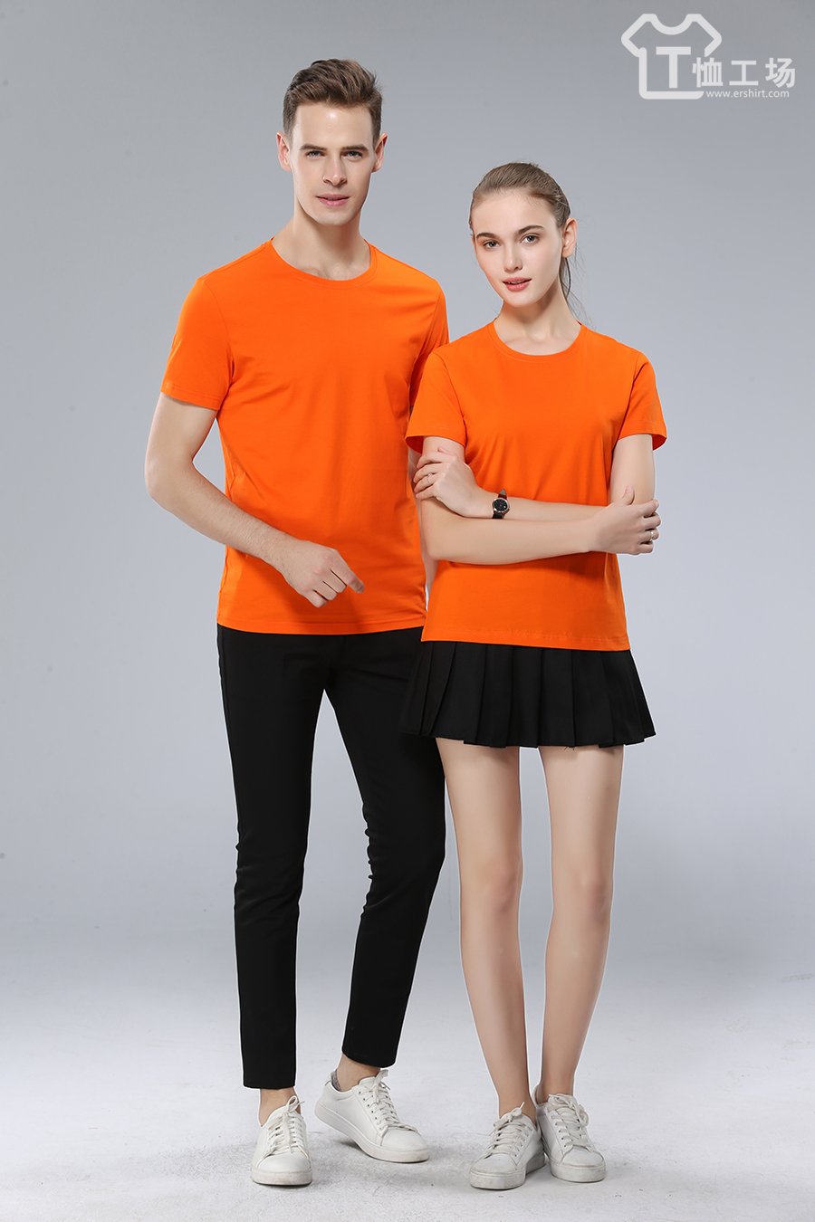 时尚橘色T恤2