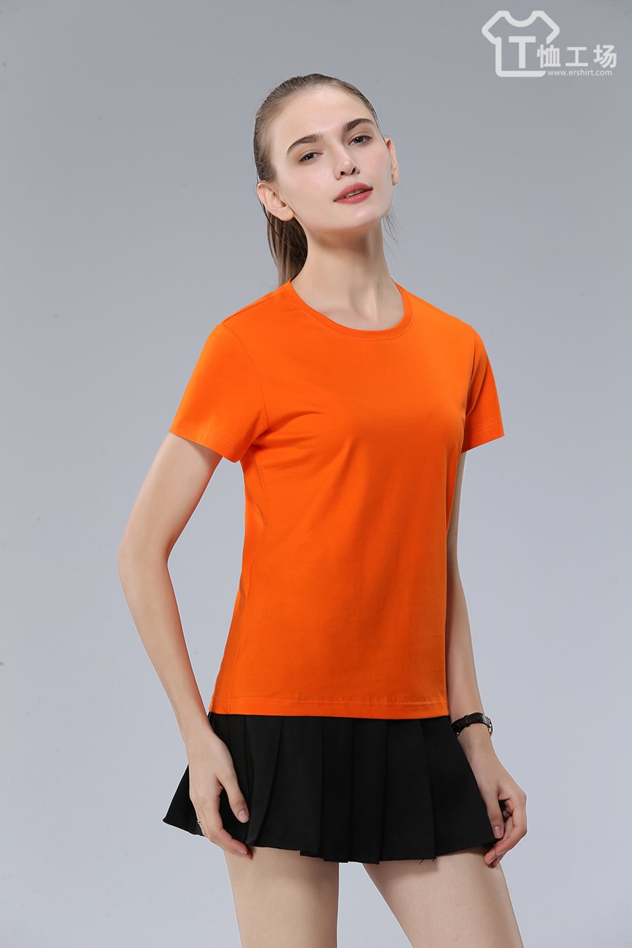 时尚橘色T恤3